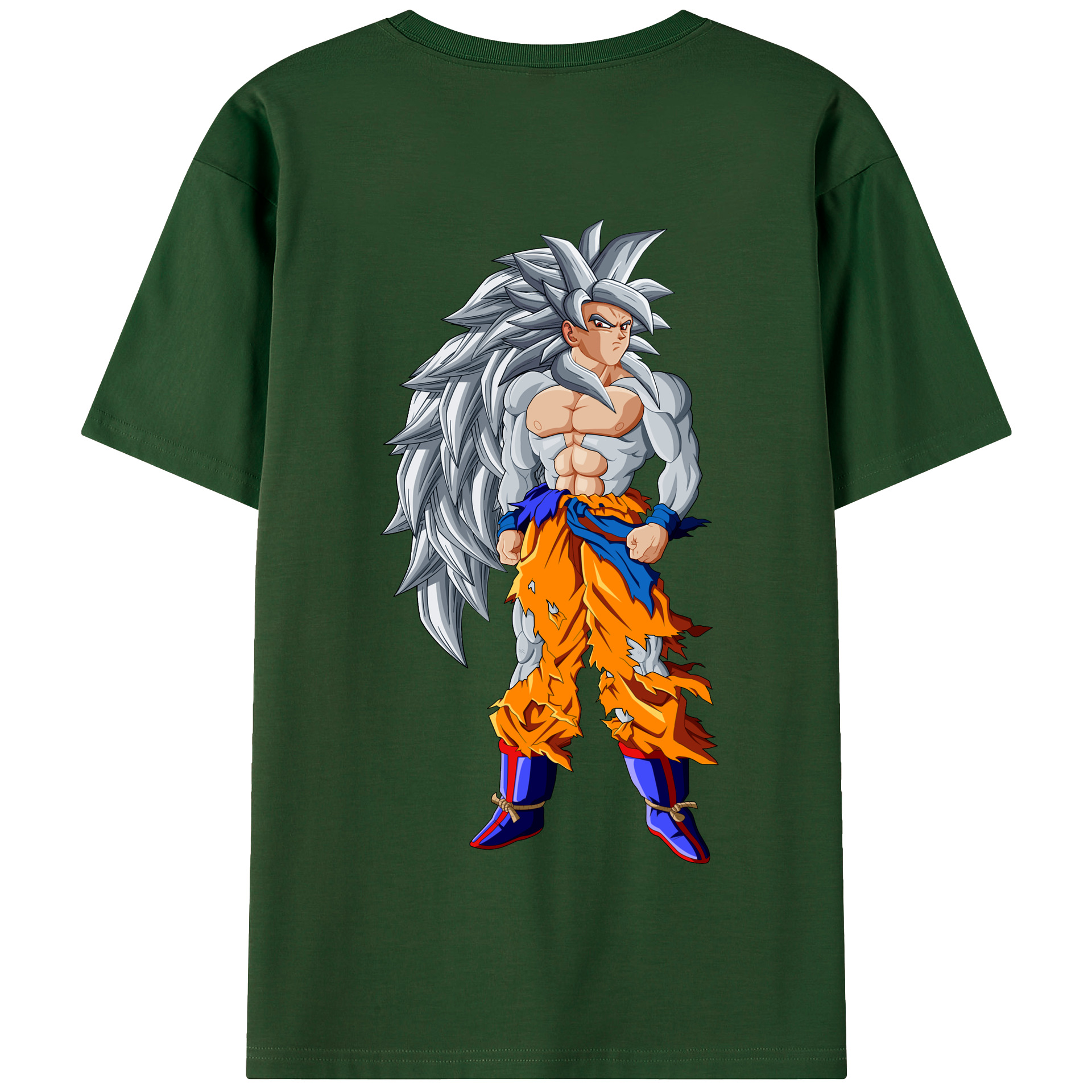 （画像用） ドラゴンボール 孫悟空（そん ごくう）Son Goku カカロット DRAGON BALL Kakarotto 綿100％半袖Tシャツ（背面プリント）